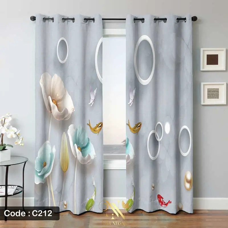 پرده سه بعدی طرح ماهی مدل C212