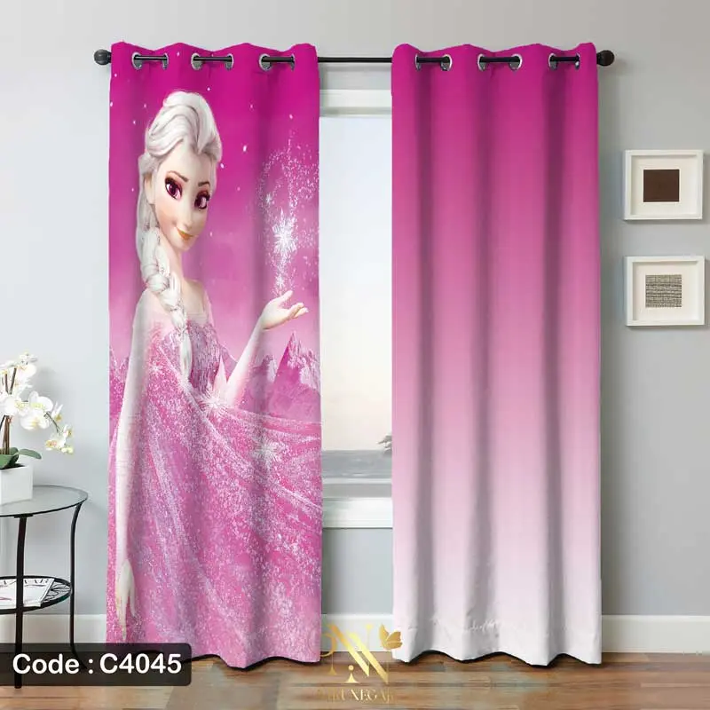 پرده پانچ تصویری پرنسس فروزن C4045