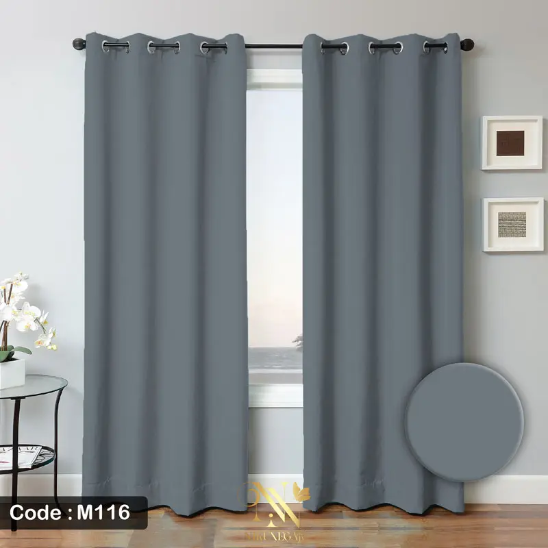 پرده مخمل کالیفرنیا نقره ای دودی M116