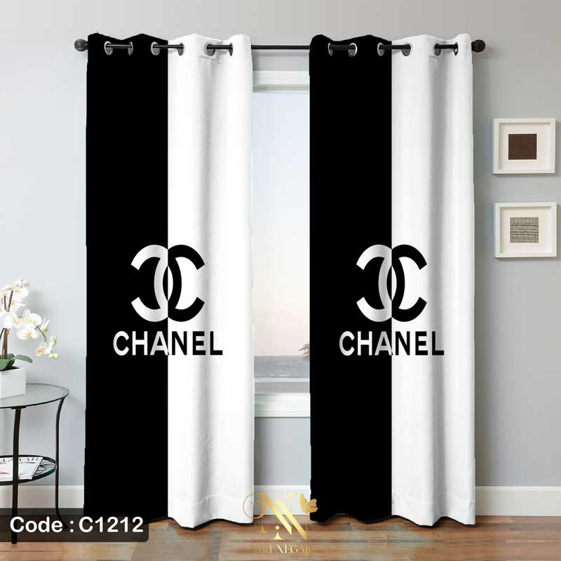 پرده پانچ طرح برند شنل Chanel-C1212