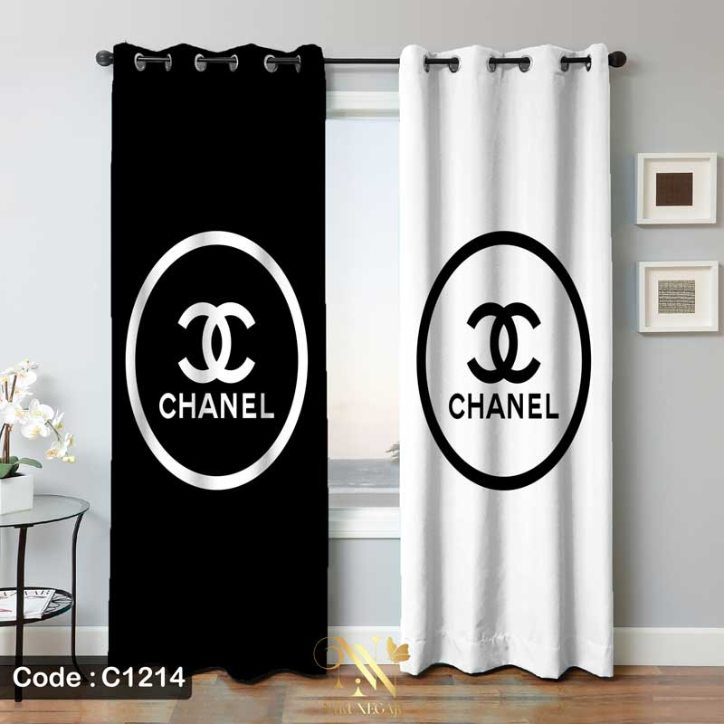 پرده پانچ طرح برند شنل Chanel-C1214