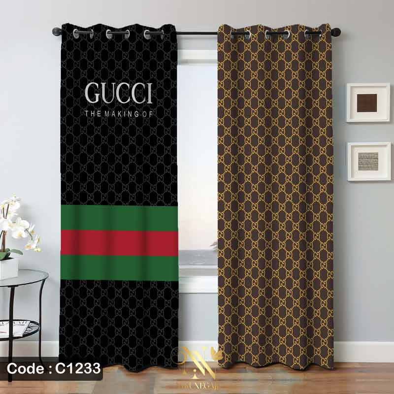 پرده پانچ طرح برند گوچی مدل Gucci-C1233