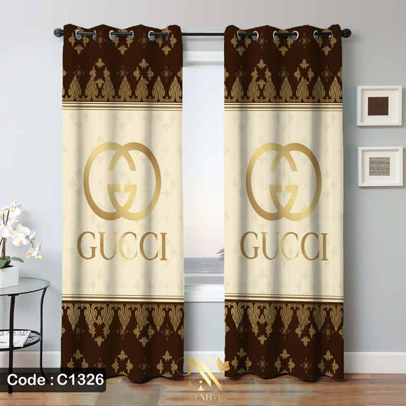 پرده پانچ طرح گوچی مدل Gucci-C1326