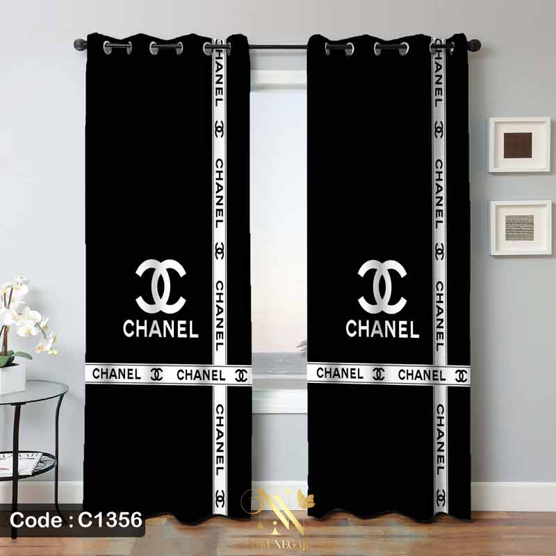 پرده طرح برند شنل مدل Chanel-C1356