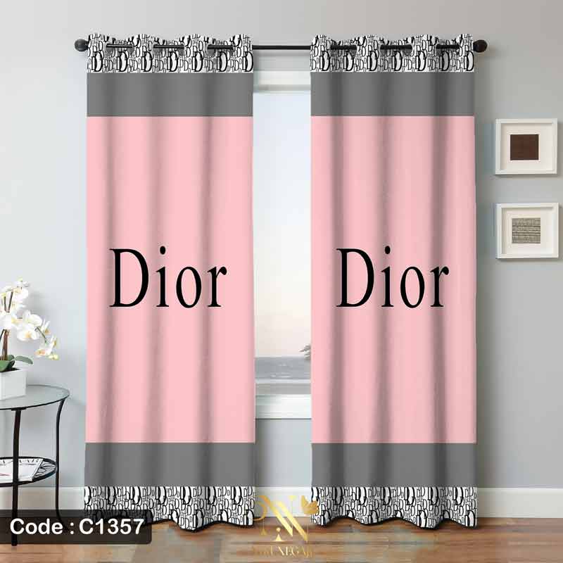 پرده پانچ طرح برند دیور مدل Dior-C1357