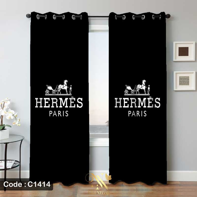 پرده پانچ طرح برند هرمس HERMES-C1414