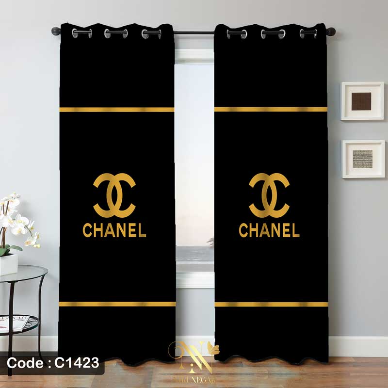پرده پانچ طرح برند شنل Chanel-C1423