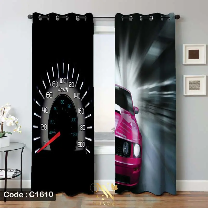 پرده ماشین طرح ماشین اسپرت مدل C1610