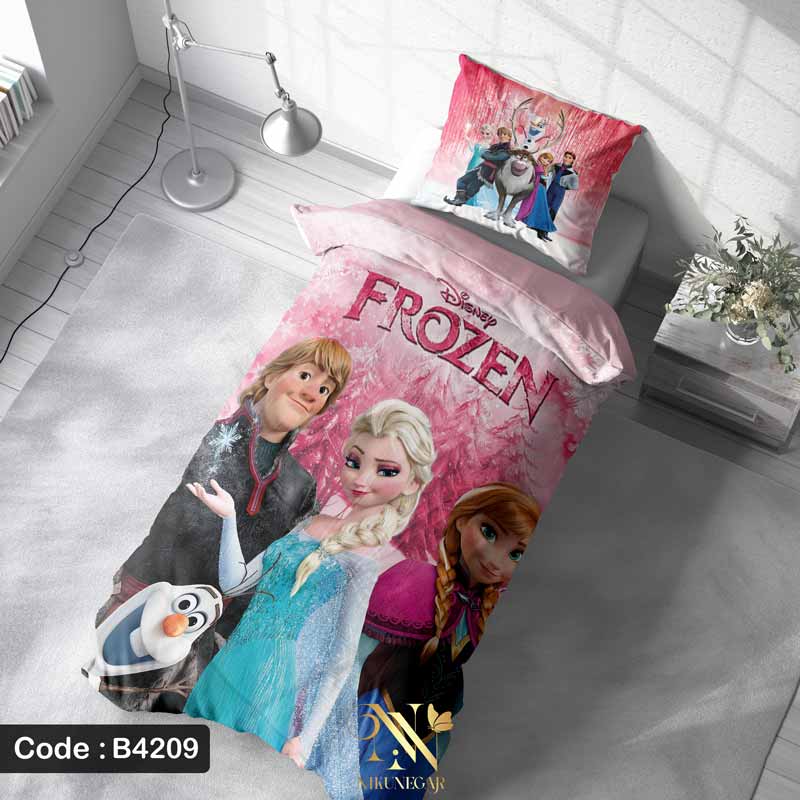 روتختی دخترانه کارتونی طرح Frozen مدل B4209