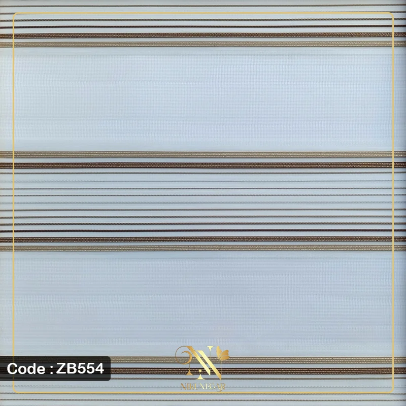 پرده زبرا پلیسه مدل ZB554