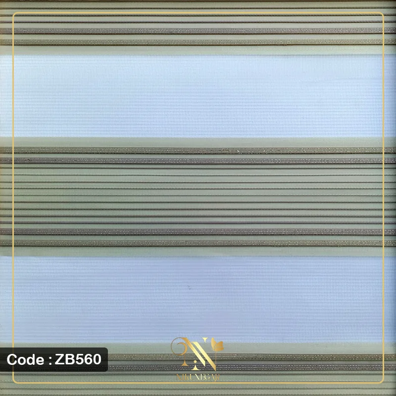 پرده زبرا پلیسه مدل ZB560