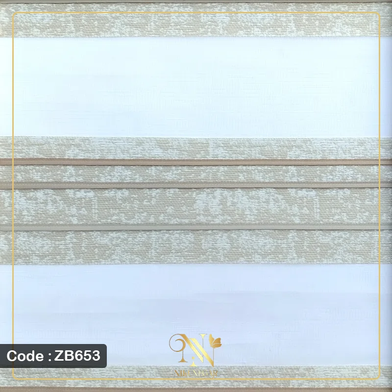 پرده زبرا پلیسه مدل ZB653
