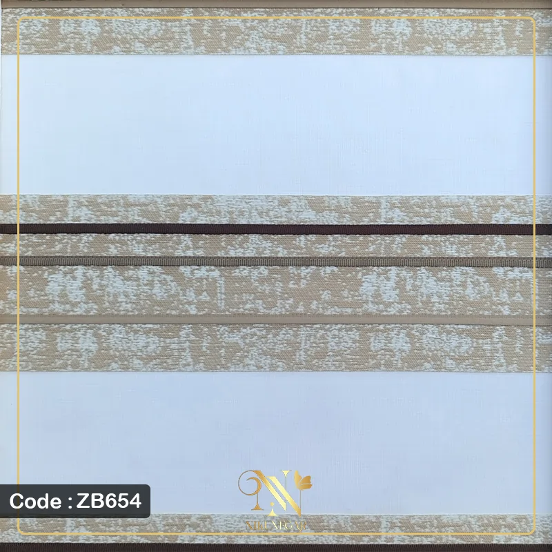 پرده زبرا پلیسه مدل ZB654