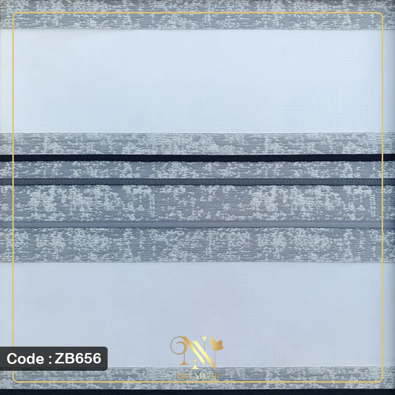 پرده زبرا پلیسه مدل ZB656