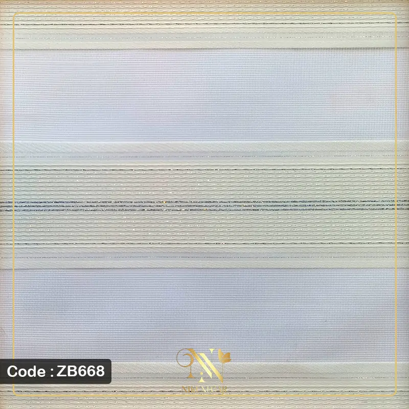 پرده زبرا پلیسه مدل ZB668