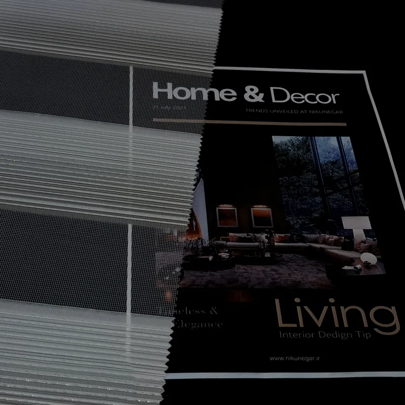 پرده زبرا پلیسه مدل ZB686