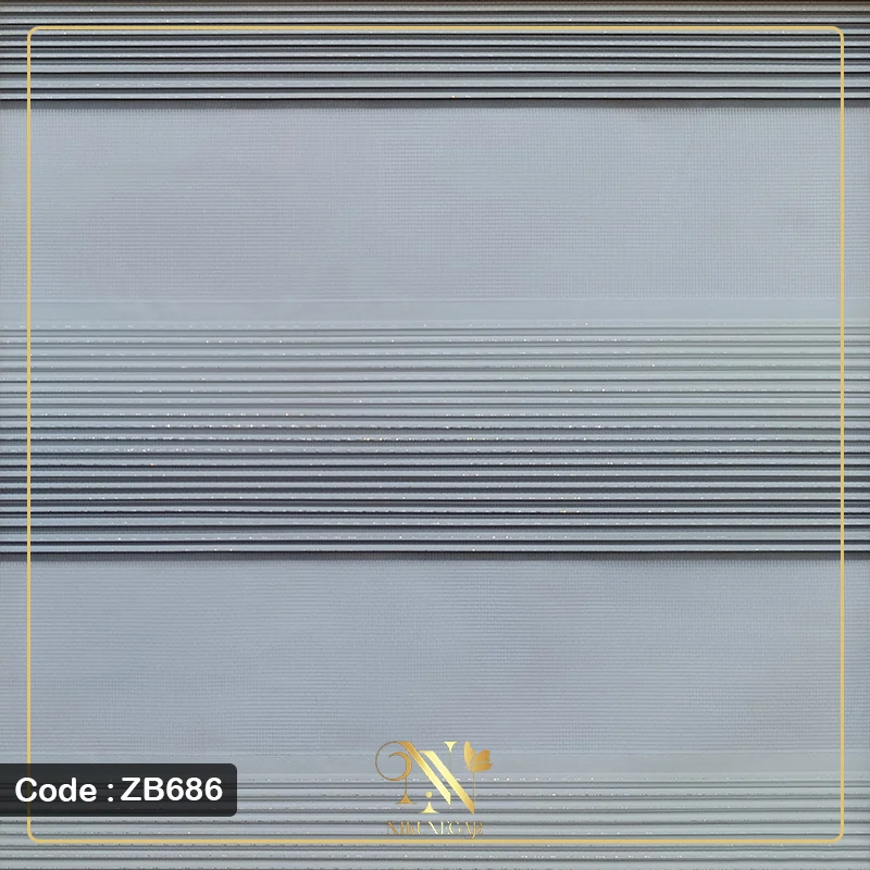 پرده زبرا پلیسه مدل ZB686